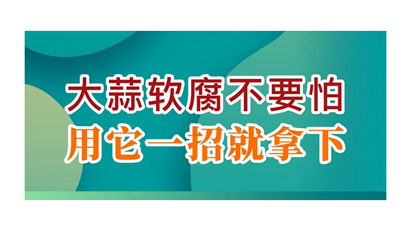 大蒜軟腐不要怕，用它一招就拿下 (807播放)